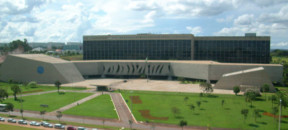 Prédio do superior tribunal de justiça em Brasilia