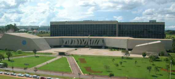 Prédio do superior tribunal de justiça em Brasilia